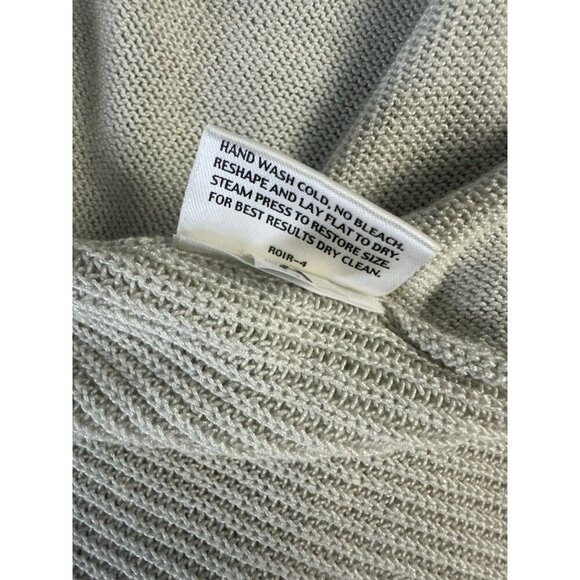 Eileen Fisher S Womens Cardigan Open Waterfall Sweater Dusty Beige Sz PP - Picture 9 of 12
